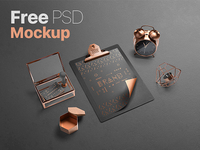 Free PSD Mockup Branding Scene