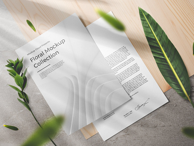 Floral Mockups Collection brand branding branding mockup design download floral foliage identity letterhead logo mock up mock up mockup mockupcloud presentation psd showcase stationery template typography