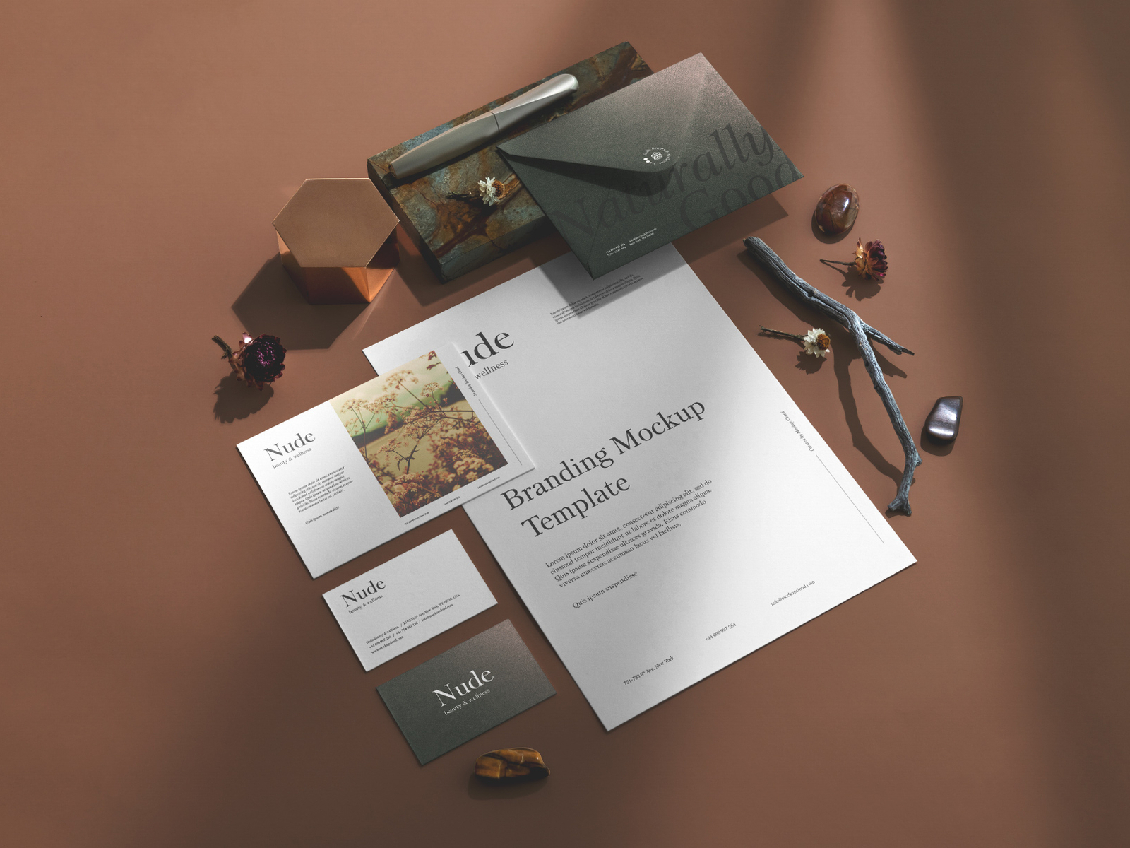 Nude Branding Mockup Kit By Mockup Cloud On Dribbble