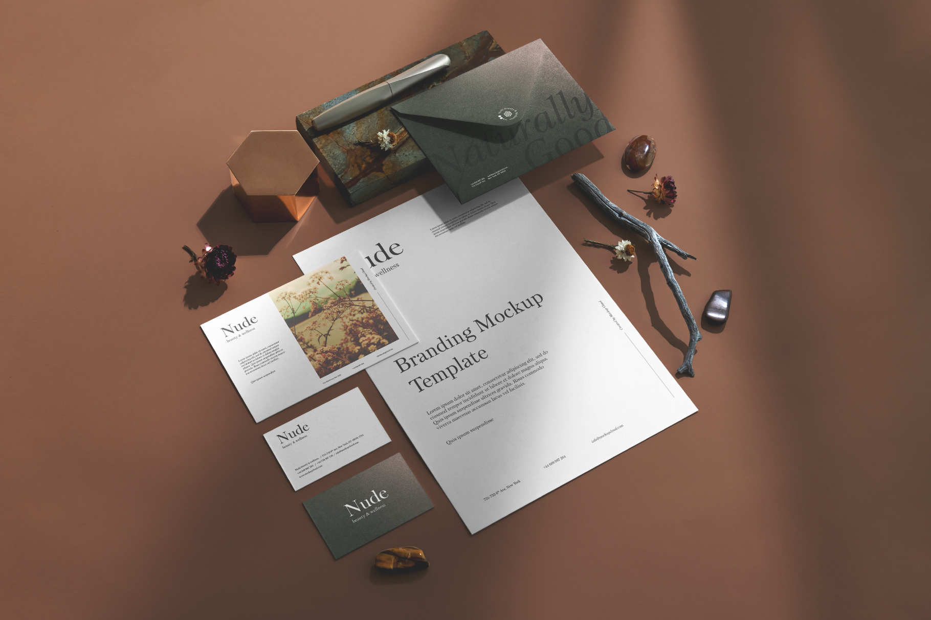 Nude Branding Mockup Kit By Mockup Cloud On Dribbble