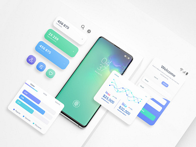 Android Smartphone Mockups android app brand branding branding mockup device download galaxy mobile app mockup presentation psd samsung screen showcase smartphone template ui ui ux web design