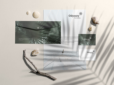 Odyssey - Branding Mockup Kit brand branding business cards download envelope floral identity letterhead mockup mockup psd mockup template mockupcloud psd shadows template