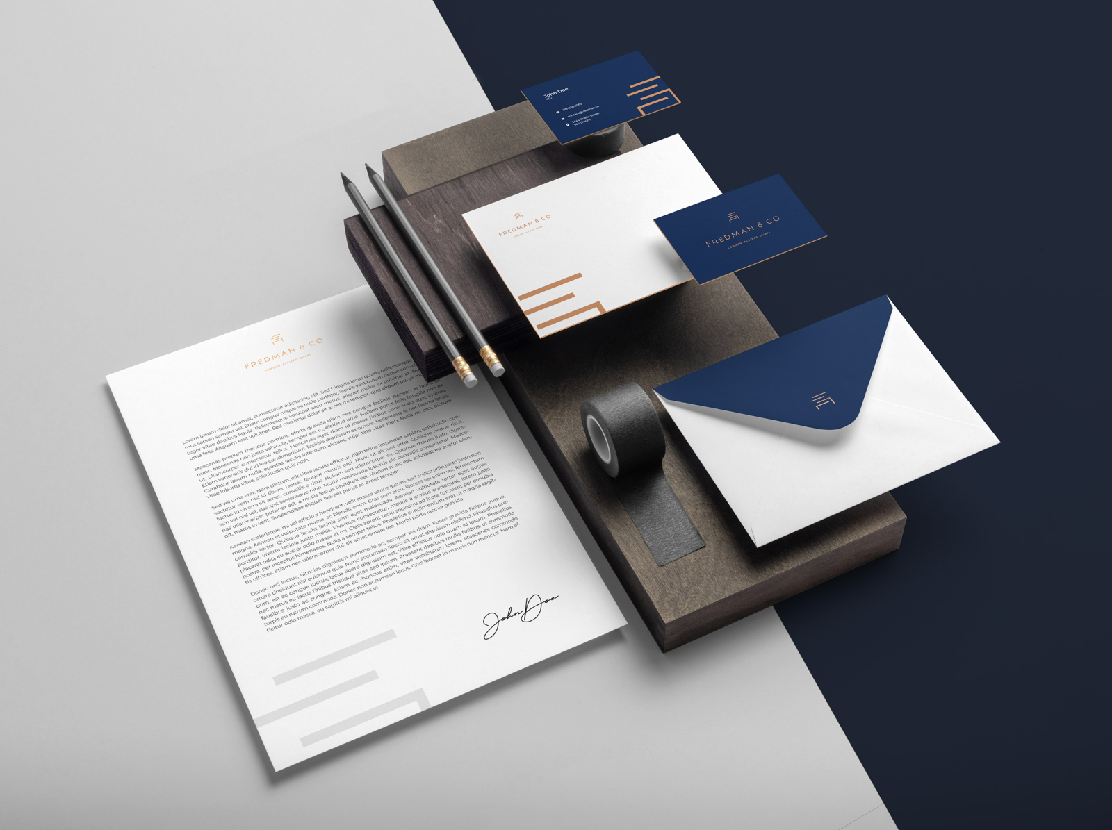 Stationery Branding Mockup by Mockup Cloud on Dribbble