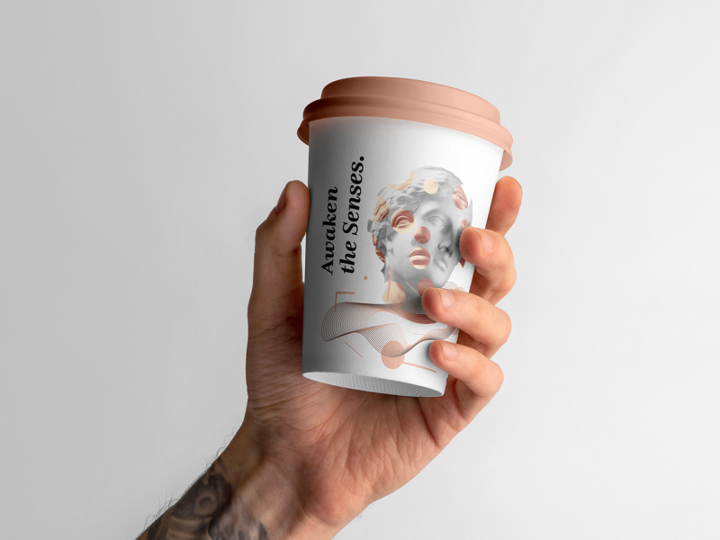 Download Blend - Coffeehouse Branding Mockup by Mockup Cloud on Dribbble