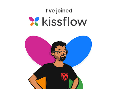 I've joined Kissflow avatar career graphic design graphic designer job kissflow openpeeps saas