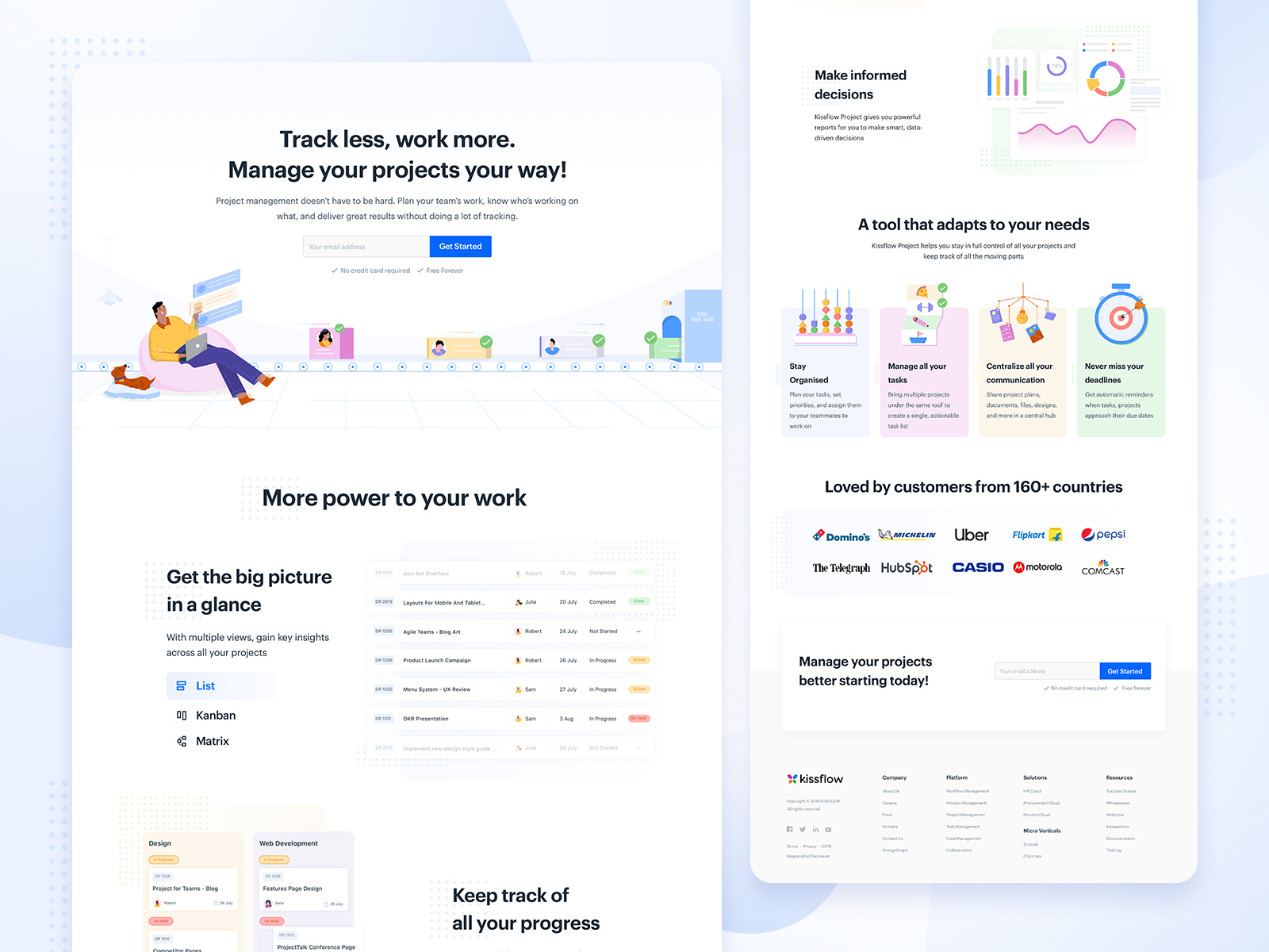 Kissflow Project - Project Management Software Landing Page By Vishal ...