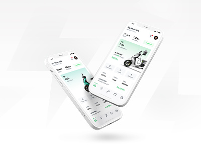 Electric Vehicle App Redesign Concept - Ather app design ather automation charging electric scooter electric vehicle ev mobility tesla transportation ui vehicle white