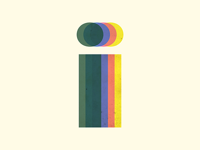 i - #36DaysOfType 36daysoftype abstract design iconic massimo vignelli vintage