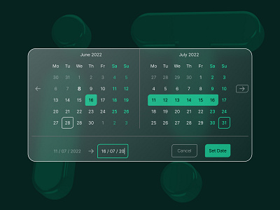 Calendar Concept #1 calendar concept design ui