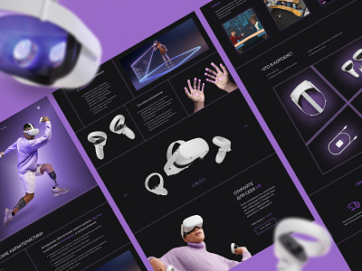 VR Headset landing page Design #2 design headset landing page ui vr