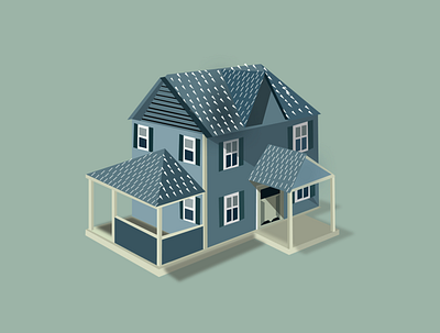 House Illustration with Figma design figma illustration