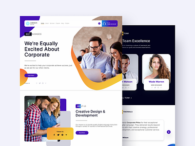 A Design/Development Agency landing page website.