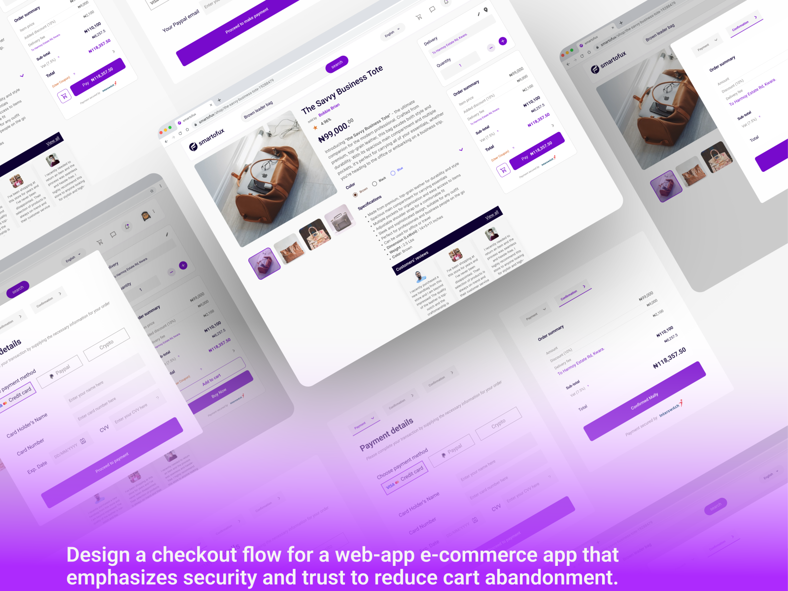 E-Commerce Check out flow by Ekene Smart on Dribbble