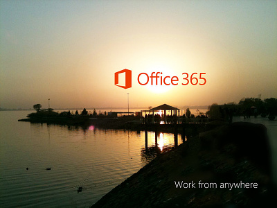 Illustrate 'work from anywhere' for Microsoft Office 365