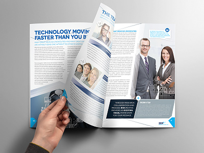 Brochure Template - InDesign 8 Page Layout 07 adobe indesign brochure corporate flyer leaflet magazine newsletter print