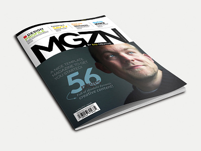 Magazine Template - InDesign 56 Page Layout V1