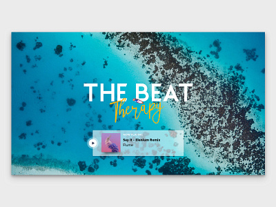 The Beat Therapy live radio logo and player design live live radio logo online online radio positive radio summer summer vibe tropical vibe