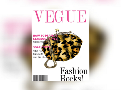 Vegue leopard fashion photoshop design
