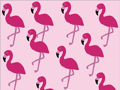Flamingo design dribble flamingos illustration illustrator cc vector