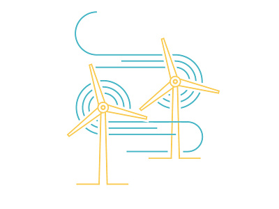 WindPower illustration wind power windmill