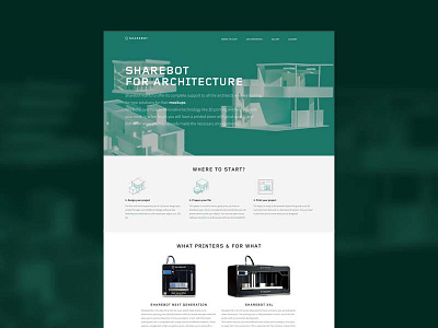 Sharebot for Architecture 3d print 3dprint architecture webdesign