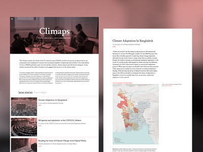 Climaps website dataviz visualization webdesign