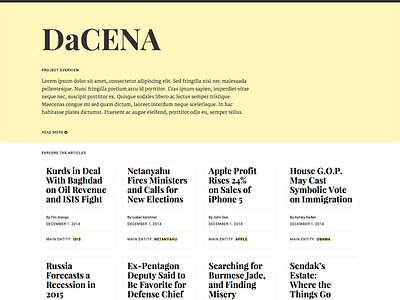 DaCENA homepage