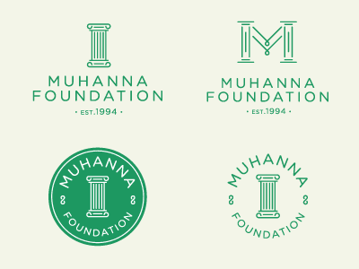 Muhanna Foundation balbeek beirut foundation green lebanon logo phoenician roman