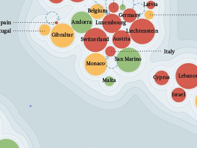 Financial Secrecy Index banking cartogram financial map old map