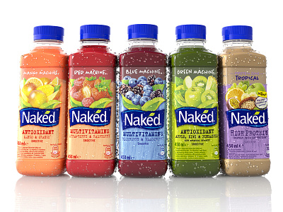 Product-Rendering 3d blender bottle commercial cycles fruit illustration nakedjuiceart protein rendering smoothie