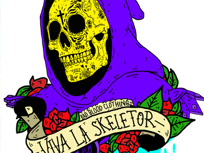 Viva La Skeletor bad blood clothing day of the dead masters of the universe mexico skeletor