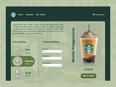 Starbucks Ordering redesign