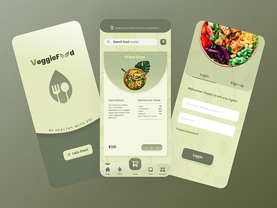 vegetarian food delivery food delivery graphic design ui vegetarian web