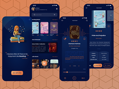 Bookstore App Design audiobook bookonline bookstore design ui web