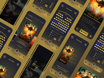Cinema Ticket app cinema cinematicket design movie ui web