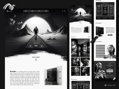 midjourney website redesign ai ai design ai website black and white design designer fantasy design figma graphic design landingpage landingpage design midjourney midjourney website modern redesign ui web webdesign website design