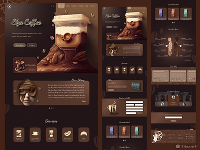 Coffee shop website design