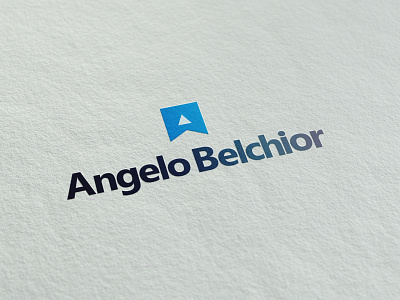 Angelo Belchior (Developer) Personal Brand Logotype. blue brand identity design developer icon logo logotipo microsoft minimal