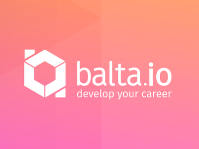 balta.io Light Gradient Pattern brand business career coding development gradient icon logo logotype