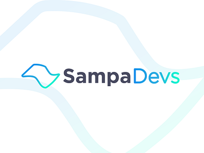 SampaDevs (Developers community) bandeira desenvolvedor developer estate flag gradient logo sampa shape sp são paulo