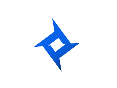 Shuriken logo concept abstract azul blue brand brand and identity brand identity branding design developer gradient icon logo logotipo logotype microsoft ninja ninjas shuriken