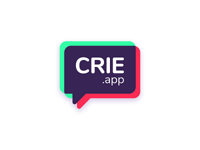 crie.app - Brand Concept abstract baloons brand brand and identity brand identity branding chat design development gradient icon logo logotipo logotype microsoft shapes typogaphy ui
