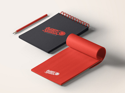 RedSplash.it Notebook brand brand identity branding design icon logo logotipo logotype notebook red red logo splash logo