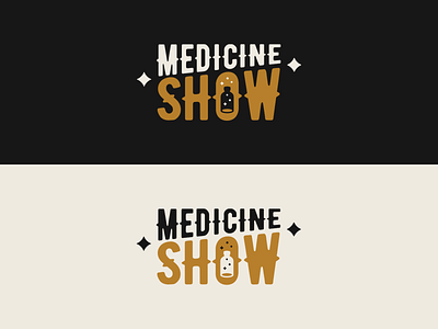 Medicine Show Logo Design branding graphic design logo minimal vintage