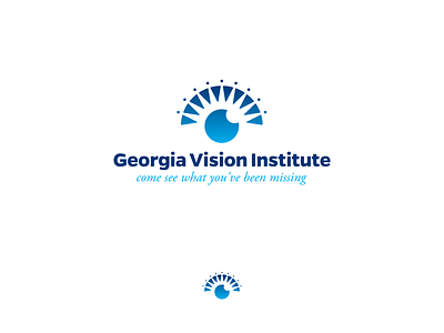 Georgia Vision Institute Logo bold branding clean graphic design logo