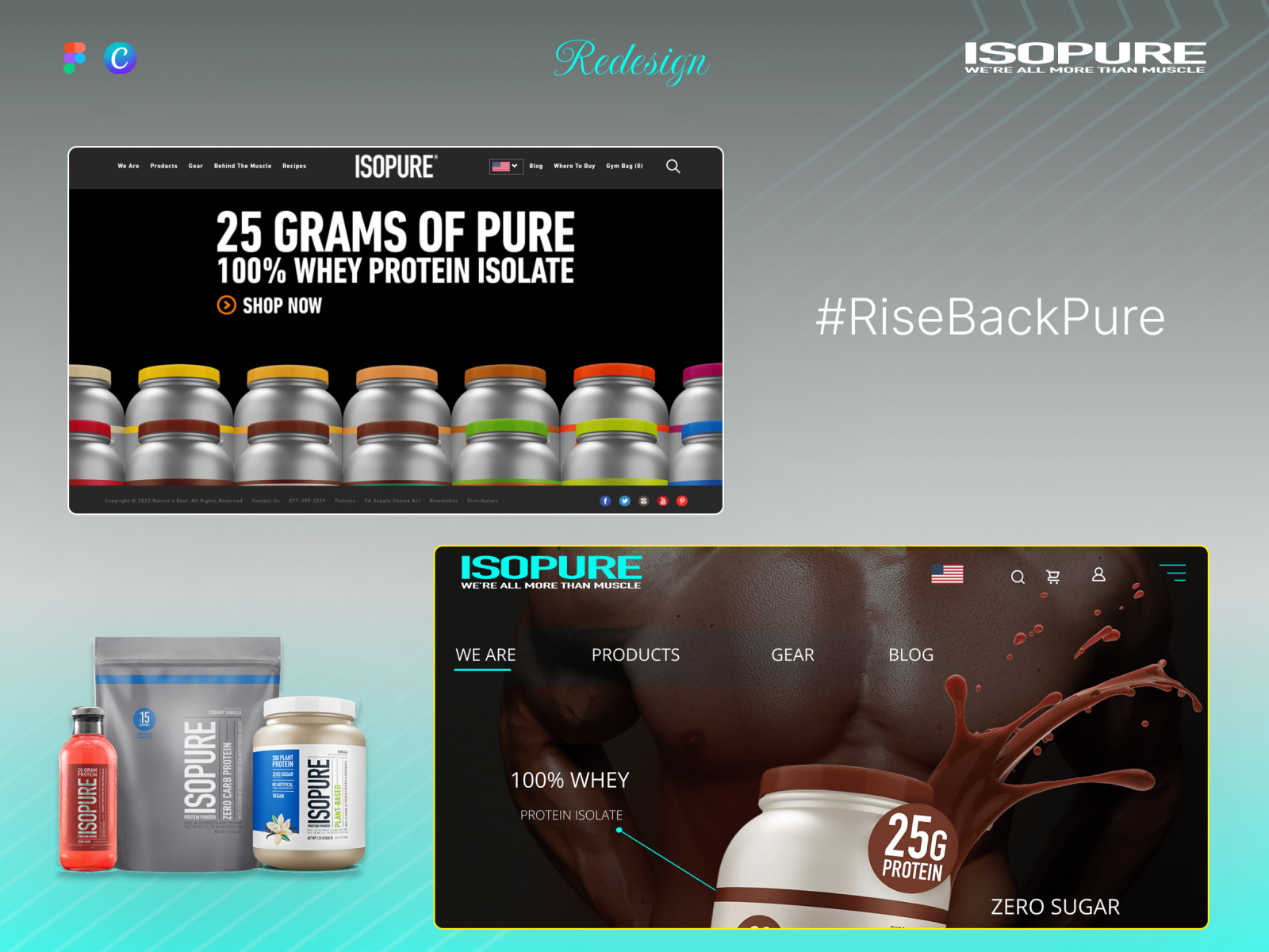 Isopure Landing Page Redesign by Sadiq Shaikh on Dribbble