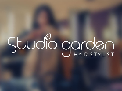 Studio Garden Hair Stylist brand garden hairstylist logo studio