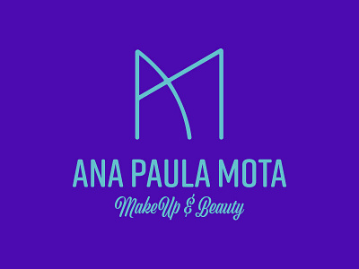 Ana Paula Mota MakeUp & Beauty beauty design logo makeup