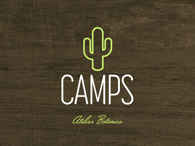 Camps Atelier Botânico atelier botanic design logo