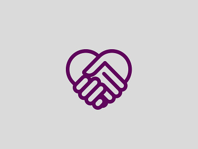 Icon Heart Hands icon logo study